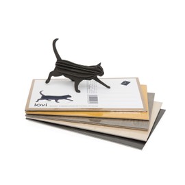 roviallflower Card Cat 12 in , natural wood