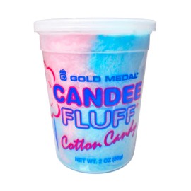 Prepackaged Candee Fluff® Cotton Candy, 2-oz. (Case of 12)