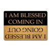Julia Funny Welcome Doormats Hello Doormat I AM Blessed Coming