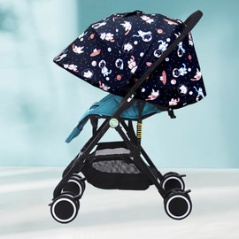 ZIQINPSQ Universal Sun Shade for Pram,Waterproof，Pram Sun Shade Cover，pram Parasol,UV Protection，UPF50+ Blackout，Easy to Install，Baby Shade with Lycra Fabric，for Car Seat,Buggy & Carrycot(Space)