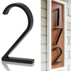 5" Metal Floating House Numbers,Ranslen Black Zinc Alloy Solid Modern