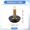 sourcing map 12Pcs M6 Thread Furniture Feet Levelers, 23x19mm Adjustable