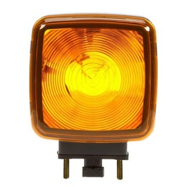 RAGBUSCLE Amber Square LED Side Marker Lights with Plug, 5800AA, Compatible with Truck, Trailer, Tractor, Dump Truck, Bus, Boat, Square Dual Face Side Marker Light Indicator Tail Lamps Without Screw