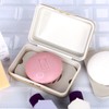 JPAR Portable Shampoo Bar Soap Storage Case Beige 2ea