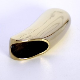 HUMWE Portable Banana Shape Metal Lighter Case Cover Holder Sleeve Pouches Grasps Comfort for BIC Mini Size Lighter J5 (Golden-Mini)