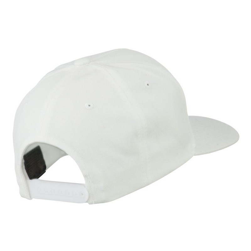 Yupoong 5 Panel Flat Bill Twill Snapback Solid Cap -