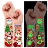 Leesgel Children's Christmas Tattoo, 10 Sheets Christmas Glow in the