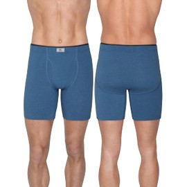 Fruit of the Loom Men's Crafted Comfort Boxer Briefs, Assorted Heather, XX-Large