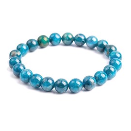 TENET CRIGEMA Natural Real Stone Ball Bracelet (8mm, APATITE), 8 mm
