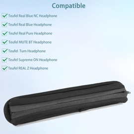 Real Blue NC Kopfbügelabdeckung Ersatz Kompatibel mit Teufel Real Blue NC/REAL Blue/Real Pure/Teufel Mute BT/Teufel Turn/Teufel REAL Z/Teufel Supreme ON Kopfhörer Kopfbügel Kissen mit Weicherem Stoff