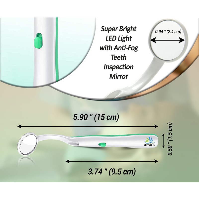 LED Dental Mirror with Light – Oral Inspection Tool for