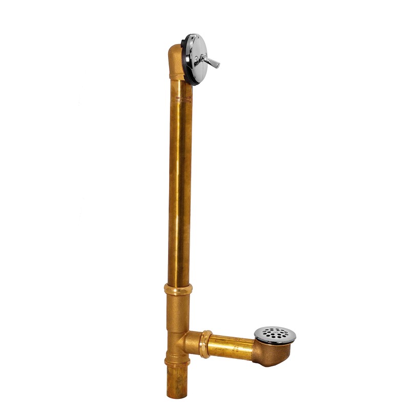 Westbrass A324-26 22-1/2" Bath Waste & Overflow Assembly with Trip