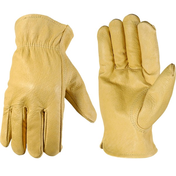 Wells Lamont Leather Work Gloves, Grain, Extra Large (1133XL)