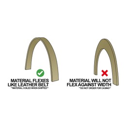Flexible Moulding - Flexible Flatstock Moulding - WM1X4-3/4" X 3-1/2" - 8' Length - Flexible Trim