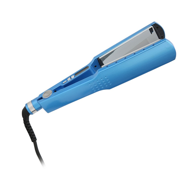 45mm Panel Dual Use Hair Straightener Curler Negative Ion Adjustable