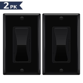 GREENCYCLE 12PCS 3-Way 15A 120-277V Black Multi-Type Bulb Dimmer