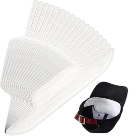 Janmercy 100 Pcs Hat Sweat Liner Shields Absorbing Pad Prevents Stains Protector Bands for Baseball Golf Cap Men Women