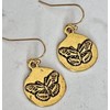 Etched Gold Butterfly Earrings Summer Nature Spring. Jewelry Earrings for
