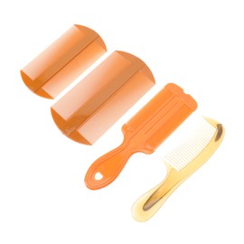 Healeved 3pcs Dandruff Comb Professional Fine Tooth Hair Combs for Scalp Care Styling Safe Use for All Hair Types Anti-static Design Orange