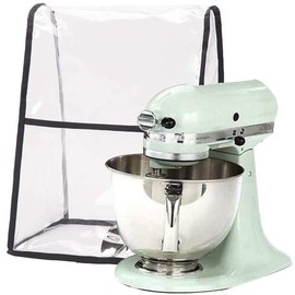 Transparent Cover for KitchenAid Stand Mixer, Large Size Covers with Organizer Bag Compatible 4.5-6 Quart KitchenAid Mixer, Fits All Tilt Head & Bowl Lift Models(Clear)