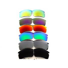 Galaxy Replacement Lenses For Oakley Flak 2.0 XL 6 Colors Pairs Polarized (s, Black/Titanium/Green/Red/Purple/Gold 6 Pairs)