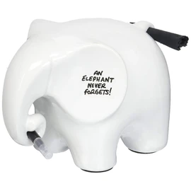 Luckies Desk Whiteboard | Mini Whiteboard & White Board Pen | Eric The Elephant Desk Decor & White Elephant Gifts For Women | Ceramic Desk Accessories | Office Accessories | Includes Black Pen & Cloth
