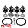 Black-Spike Spiked Quick Release Fasteners for Car Bumpers Trunk Fender