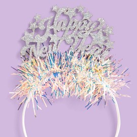 xo, Fetti New Years Eve Headband - Fits Adult + Child - NYE 2023, Happy New Years Decorations, NYE Hair Accessory