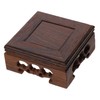 FUNOMOCYA Luxury Ornament Base Wooden Stand for Tall Vase Teapot