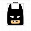 Trading Decals Bruce Wayne Bat head - Vinyl Decal Sticker,