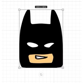Trading Decals Bruce Wayne Bat head  - Vinyl Decal Sticker, Multi Layer Color 3x3.25 Inches!
