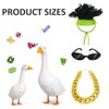 yoostooper Cool Punk Goose Outfit Set, Sunglasses, Gold Chain &