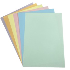 DJP Pastel Paper Pack A4 80gsm Mixed Pastel Paper 120 Sheets 6 Shades A4 Printer Photocopier Coloured Paper Sheets