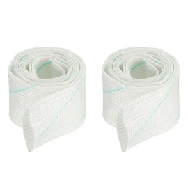 MECCANIXITY Fiberglass Heat Shield Sleeve 3.28ft x 0.98-in Insulation Protect Sleeving Pipe for Cable Wire Wrap, Pack of 2