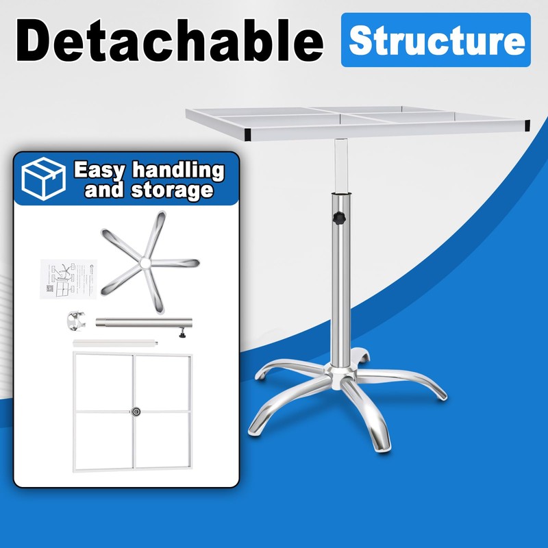 CUBELLIN 360° Rotating Paint Rack Stainless Steel Spray Paint Stand