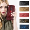 Unbranded Womens Ladies Genuine Leather Wallet Long Embossing Bifold Wallet