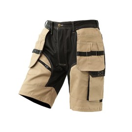 WORK IDEA Builder Work Shorts for Men - Durable Summer Combat Shorts - Multi Pocket Detachable Flight Pocket Shorts, khaki