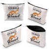Weasel Canvas Makeup Bag Weasel Lovers Gift Weasel Themed Animal