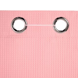 River Dream Hotel Grade No Hooks Needed Shower Curtain with Snap in Liner,Water Repellent, Machine Washable (Pink, 71"x74"(W/Liner))