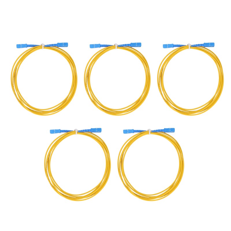 5PCS Optical Fiber Extension Cable Single Mode LSZH Sheath Fiber