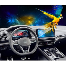 EUEKY 2pcs 2024 VW Atlas/Atlas Cross Sport Screen Protector for 2024 VW Atlas/Atlas Cross Sport SE/SE with Technology/SEL/SEL Premium R-Line/SEL R-Line Film 2024 Volkswagen Atlas Accessories