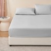 RUIKASI Double Fitted Sheet Deep - Light Grey Bottom Sheet