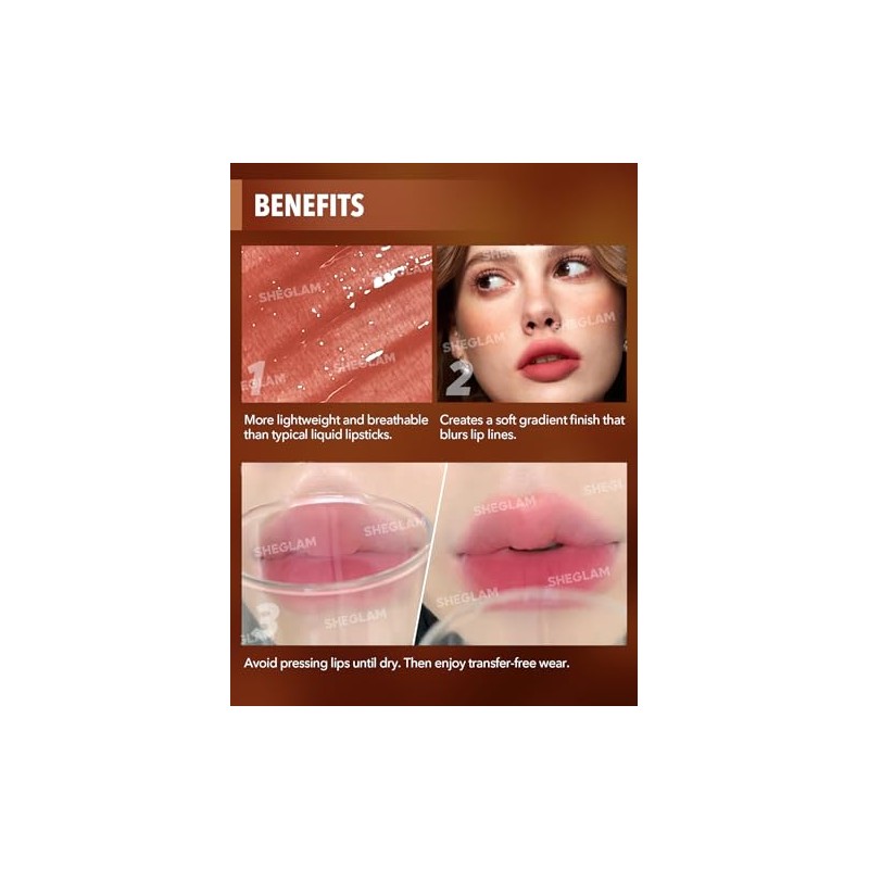 Lápiz labial líquido resistente al agua Soft Haze Lip Blur,