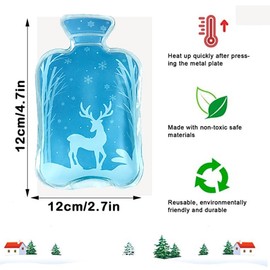 Pack of 6 Pocket Warmers with Christmas Theme, Hand Warmers, Reusable, Finger Warmers, Heat Pad for Warm Hands and Fingers in Winter