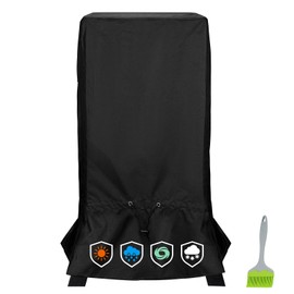 EZ-DONGTENG 30-inch Waterproof Smoker Cover fits for Masterbuilt/East Oak and Most 30-inch Vertical Smoker Models with or Without Legs, Foldable Skirt,25.5"x 25.5" x 41.5",Heavy Duty 600D Polyester