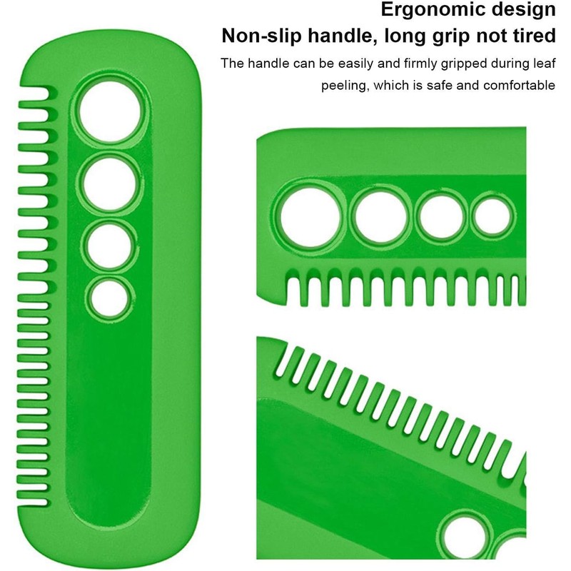 1PC Green Herb Stripper - Kale Kitchen Gadgets/Leaf Stripping Tool/Separator