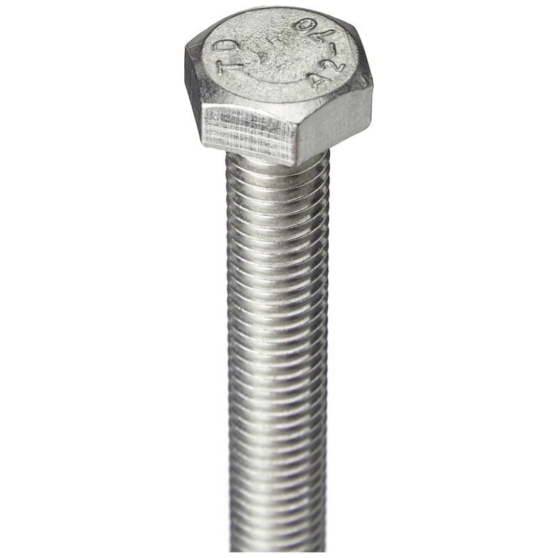A2 Stainless Steel Fully Threaded Hex Bolt (Setscrew) M8 8mm
