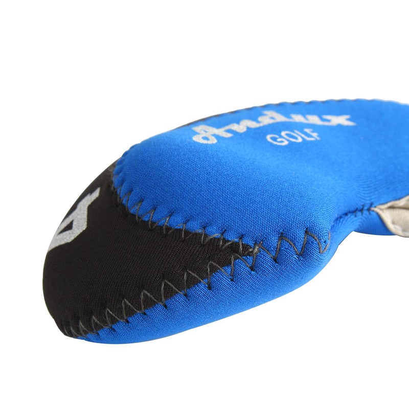 Andux 10pcs Golf Iron Club Head Covers Black/Blue MT/A04