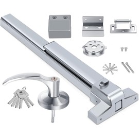 FAHKNS Panic Bars for Exit Doors Hardware Push Bar Door Push Bar Device Lock Aluminum Emergency Accessories Alarmed Fireproof Commercial Exit Devices