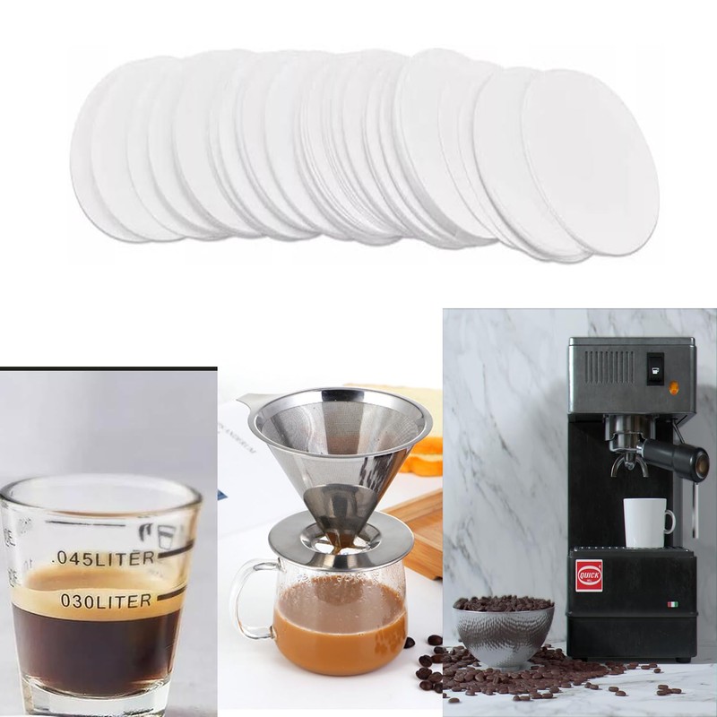 500 Count Replacement Paper Filters, Round Disposable Coffee Filters Paper
